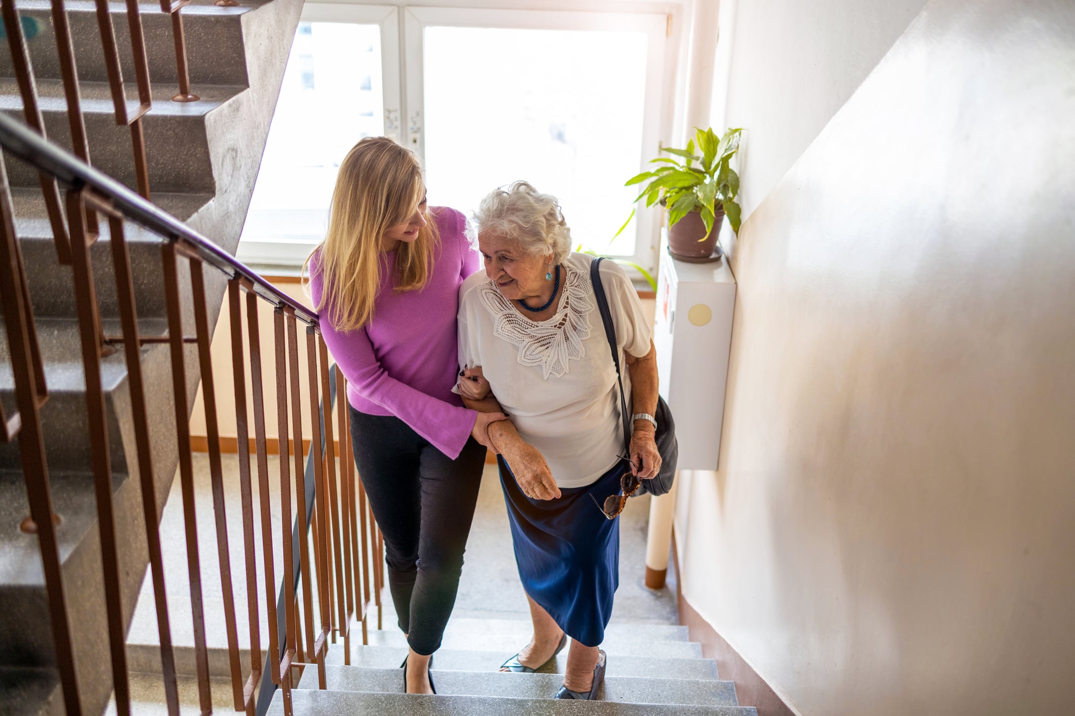 caregiver with female patient