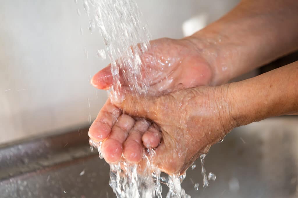 Handwashing helps protect seniors from illness